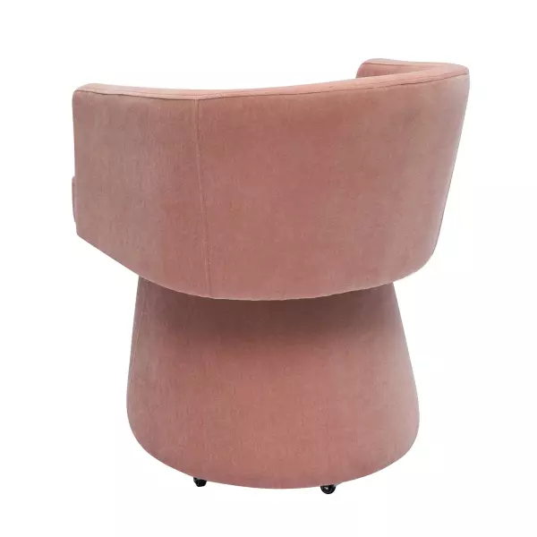 Tov H68927 Kristen Pink Rolling Desk Chair 4