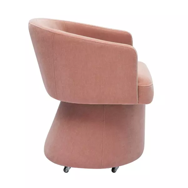 Tov H68927 Kristen Pink Rolling Desk Chair 6