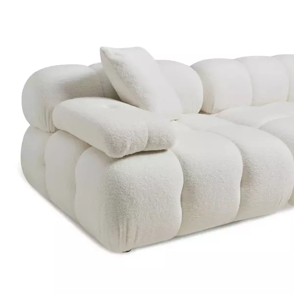 Tov L68922 Sec Calliope Cream Vegan Shearling 4 Piece Modular Sectional 8