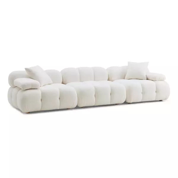 TOV-L68924 Calliope Cream Vegan Shearling Modular Sofa