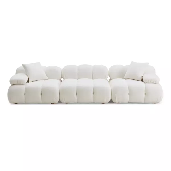 TOV-L68924 Calliope Cream Vegan Shearling Modular Sofa