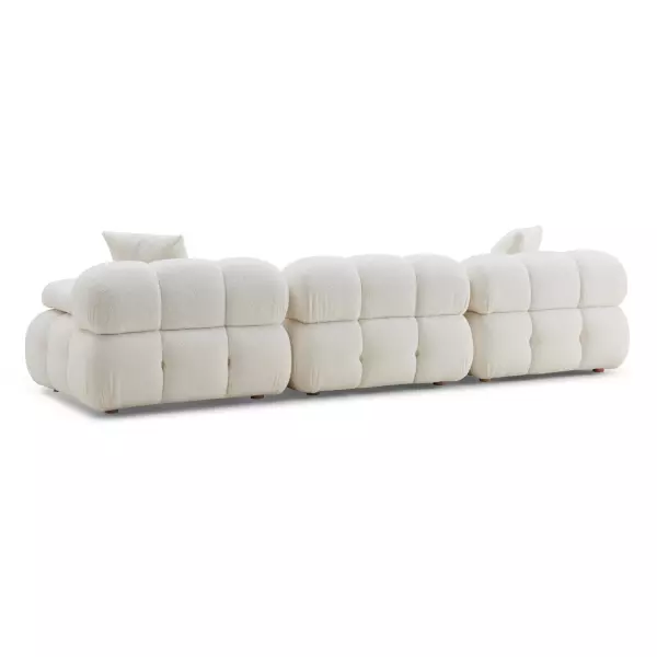 Tov L68924 Calliope Cream Vegan Shearling Modular Sofa 3