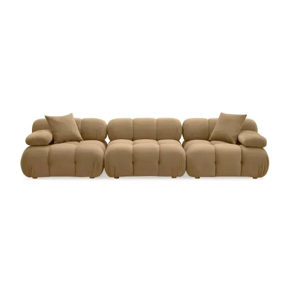 Tov L69019 Calliope Cafe Au Lait Performance Velvet Modular Sofa 3