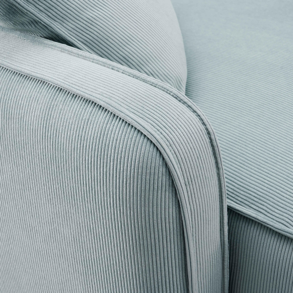Tov L69187 Travie Sea Foam Performance Corduroy Velvet Modular Loveseat 6