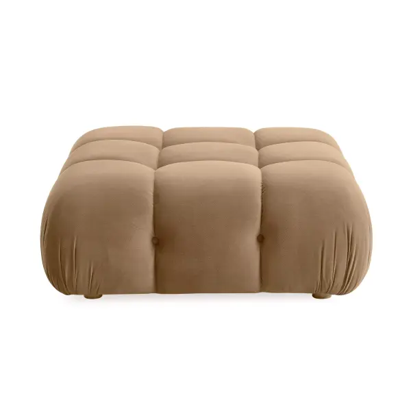 Tov Oc69016 Calliope Cafe Au Lait Performance Velvet Modular Ottoman 3