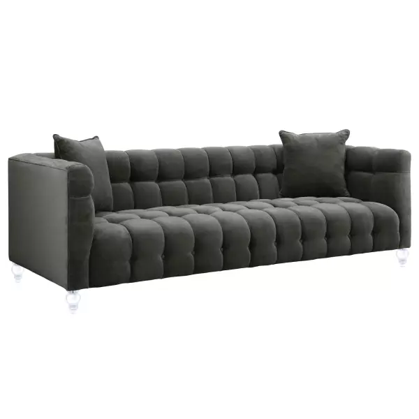 Tov S100 Bea Grey Velvet Sofa 2