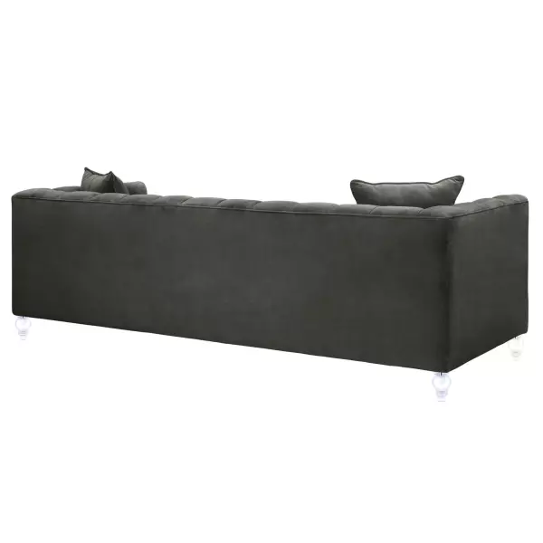 Tov S100 Bea Grey Velvet Sofa 3