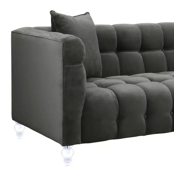 Tov S100 Bea Grey Velvet Sofa 4