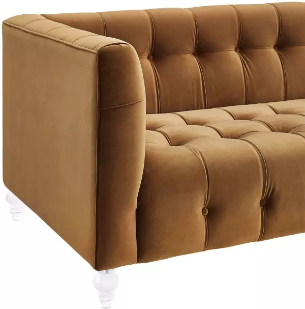 Tov S109 Bea Cognac Velvet Sofa 4