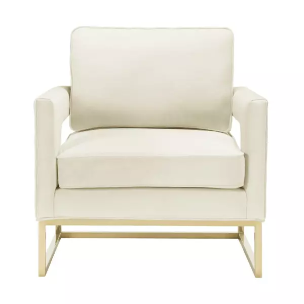 Tov S68199 Avery Cream Velvet Chair 2