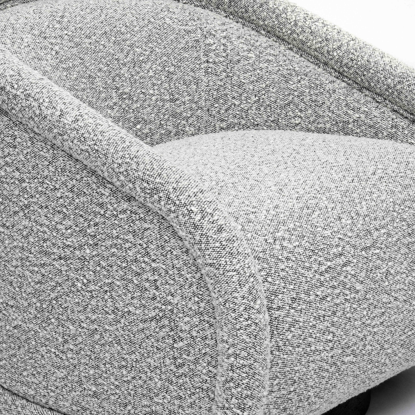 Tov S69070 Rory Grey Boucle Swivel Chair 5