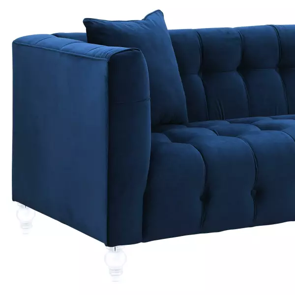 Tov S85 Bea Navy Velvet Sofa 2