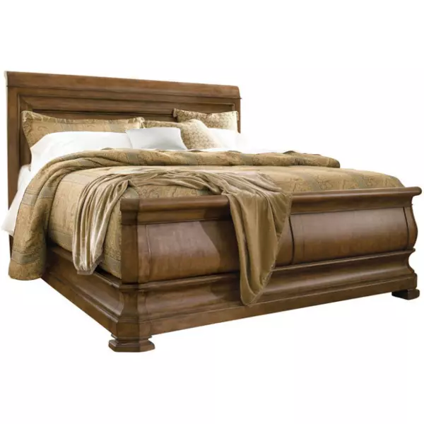 07177B New Lou Louie P's Sleigh Cal King Bed
