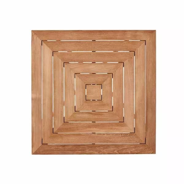 U012651 Natural Teak Coastal Living Outdoor Chesapeake Bar Table 3