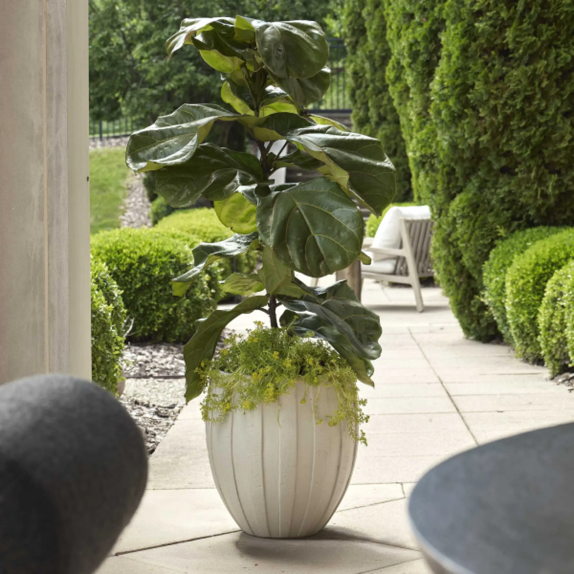 18251 Uttermost Ridgehaven Textured Outdoor Planter
