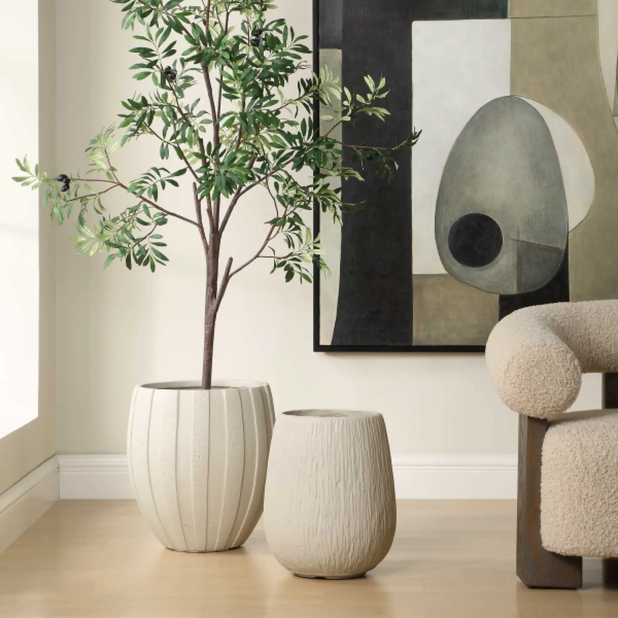 18251 Uttermost Ridgehaven Textured Outdoor Planter 5
