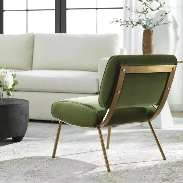 23823 Uttermost Knoll Mid Century Accent Chair 1