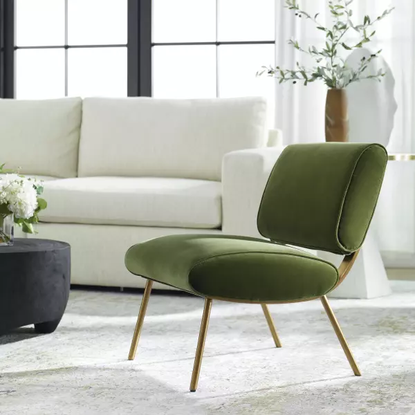 23823 Uttermost Knoll Mid-Century Accent Chair