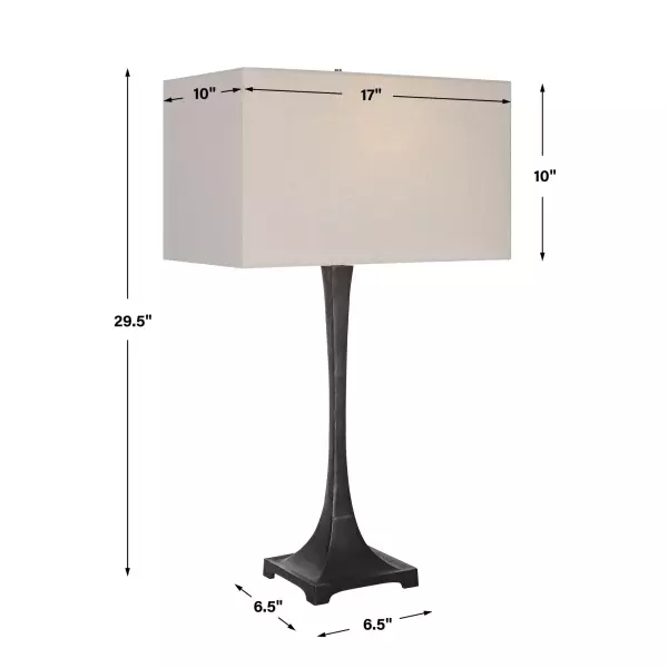 30139 Uttermost Reydan Tapered Iron Table Lamp 1