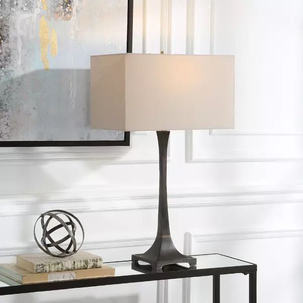30139 Uttermost Reydan Tapered Iron Table Lamp