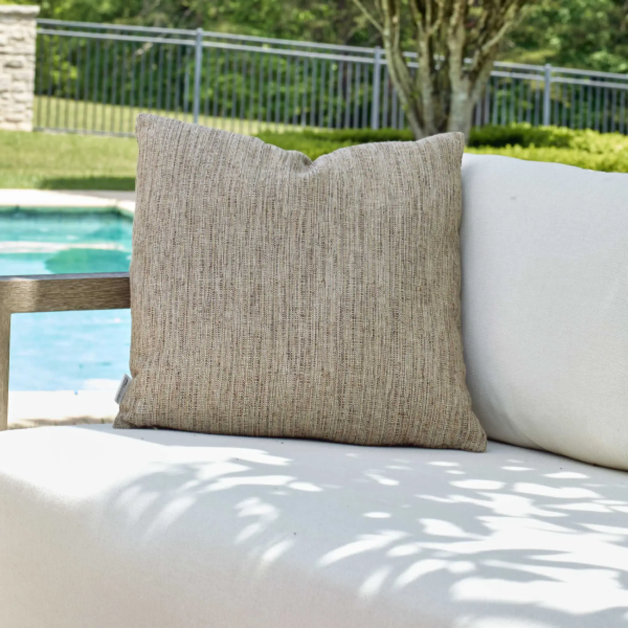64070 Uttermost Poros Brown Toned Outdoor Pillow