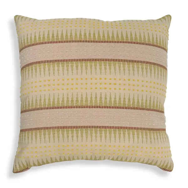 64093 Uttermost Backgammon Petal Outdoor Pillow in Pink and Yellow
