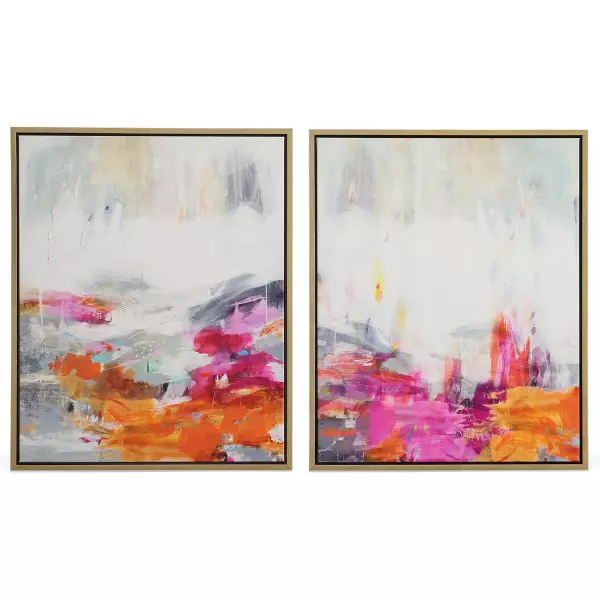 32296 Uttermost Color Theory Framed Canvases Set/2