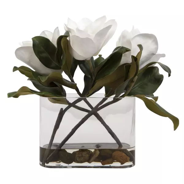 60186 Uttermost Middleton Magnolia Flower Centerpiece