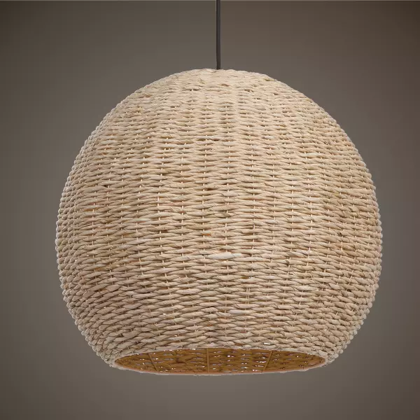 21536 Uttermost  Seagrass 1 Light Dome Pendant
