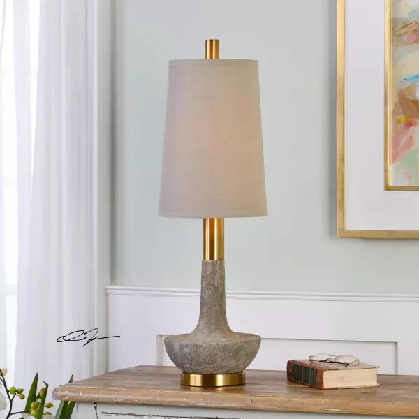 29211-1 Uttermost Volongo Stone Ivory Buffet Lamp
