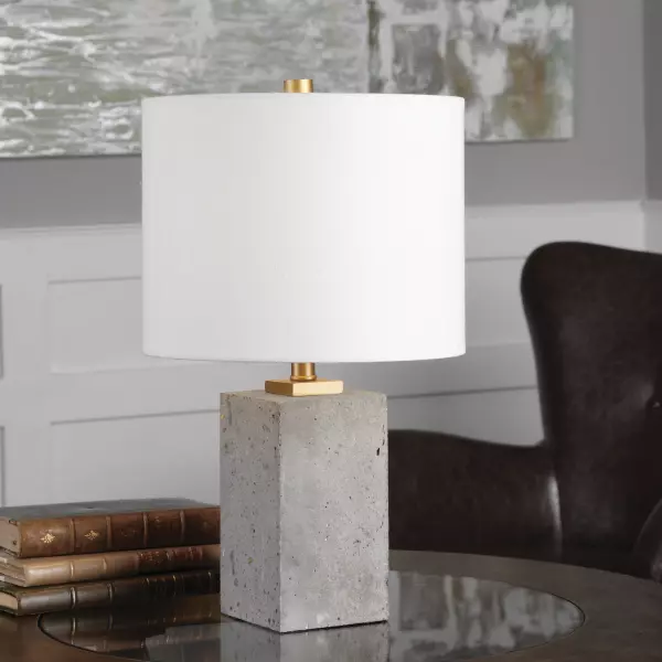 29237-1 Uttermost Drexel Concrete Block Lamp