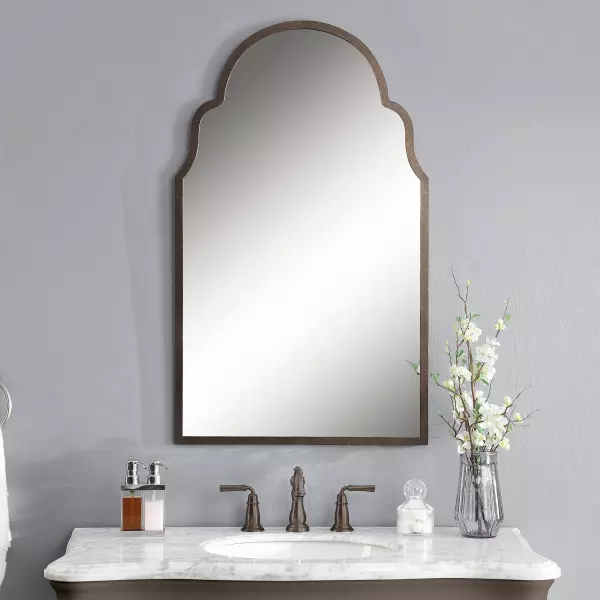 12668 P Uttermost Brayden Arch Metal Mirror