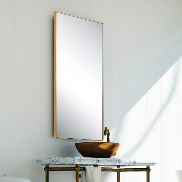 W00502 Gold Finish Frame Mirror