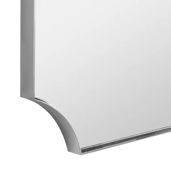 Uttermost 09710 Lennox Nickel Scalloped Corner Mirror 4