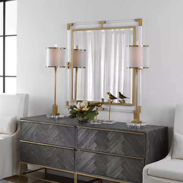 Uttermost 09714 Balkan Golden Square Mirror 3