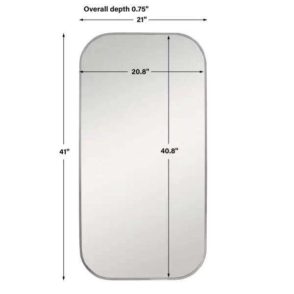 Uttermost 09719 Taft Polished Nickel Mirror 5