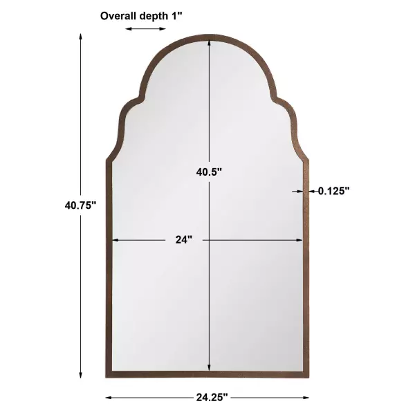 Uttermost 12668 P Brayden Arch Metal Mirror