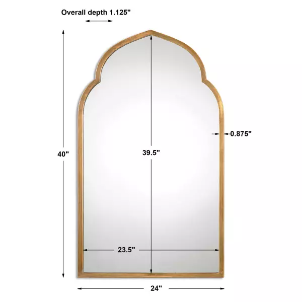 Uttermost 12907 Kenitra Gold Arch Mirror 02