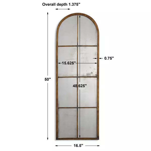 Uttermost 13463 P Amiel Arched Brown Mirror