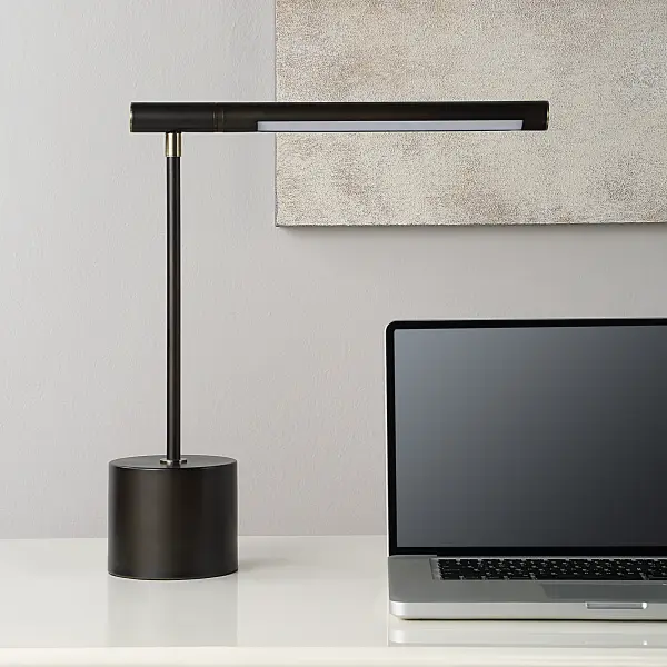 W26161 1 Dark Bronze Desk Lamp With Brass Accents And Rotating Arm By Id Inspo 3